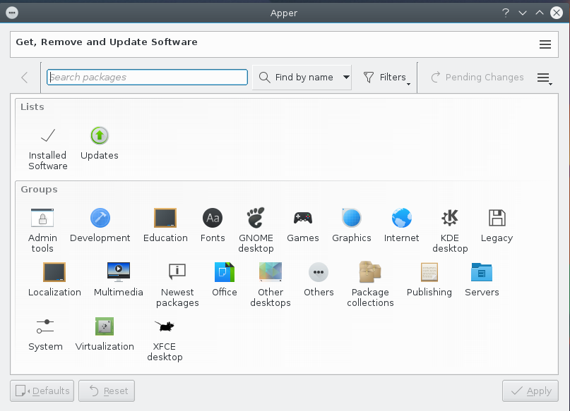 Screenshot of Apper