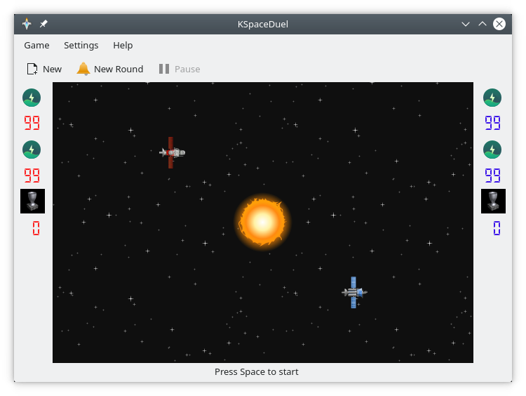 لقطة لعبة مبارزة الفضاء