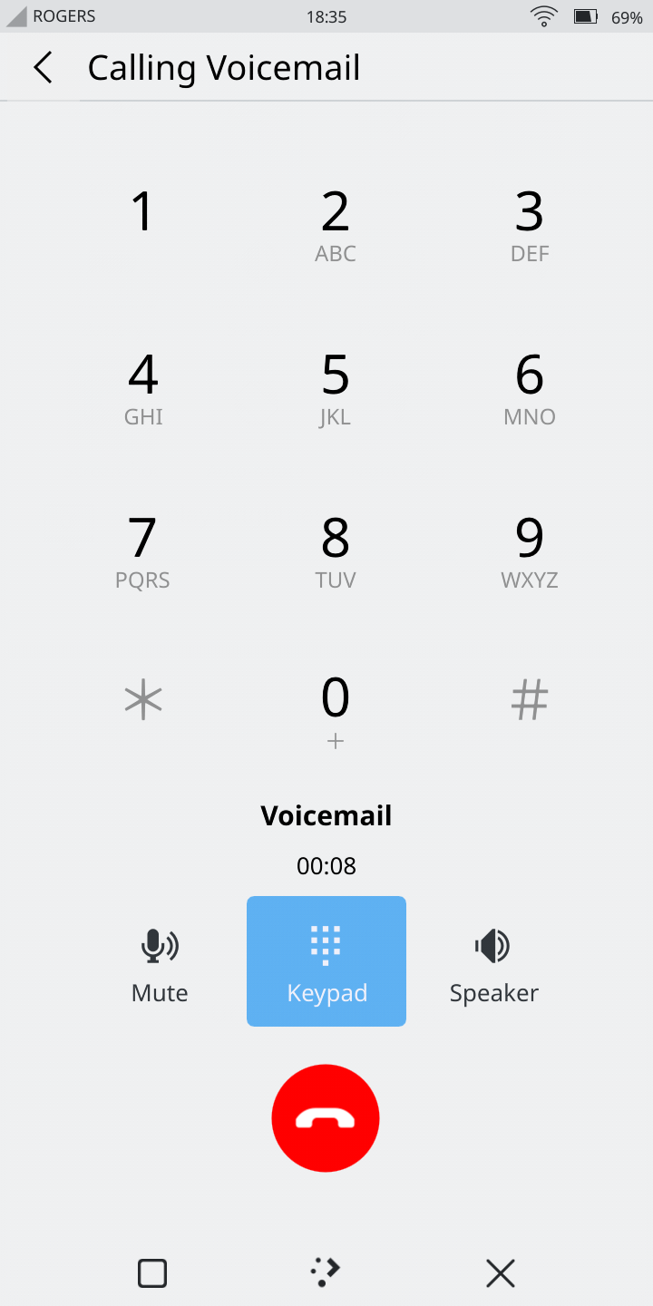 Voicemail aanroepen