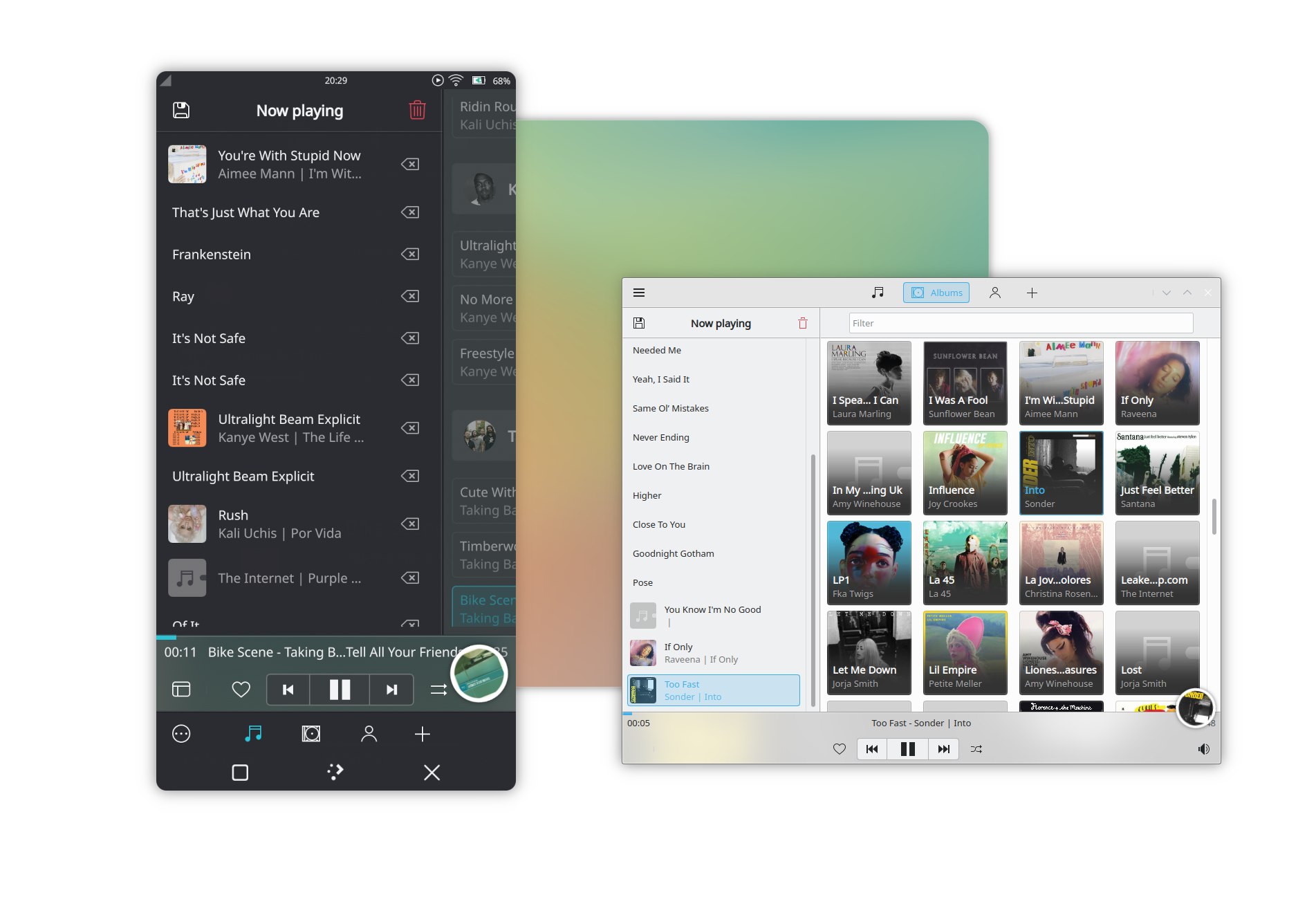 The Vvave music player